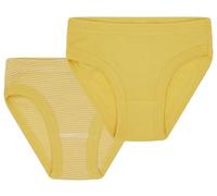 Loud + Proud Doppelpack, Feinripp aus Bio Baumwolle und Gots Zertifiziert Slips, Or, 98-104 Fille