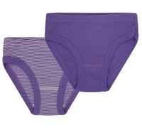 Loud + Proud Doppelpack, Feinripp aus Bio Baumwolle und Gots Zertifiziert Slips, Violet, 86-92 Fille