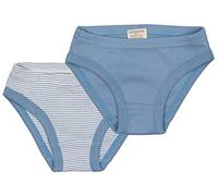 loud + proud Doppelpack, Feinripp, Bio Baumwolle und GOTS Zertifiziert Slips, Dusk, 110 cm-116 cm Fille