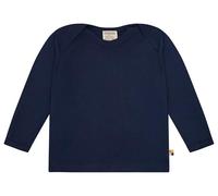 loud + proud Langarm Uni, Gots Zertifiziert T-Shirt Manches Longues, Bleu Outremer, 122-128 Mixte Enfant