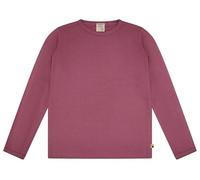 loud + proud Langarm Uni, Gots Zertifiziert T-Shirt Manches Longues, Raisin, 146-152 Fille