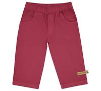loud + proud Light Twill, Uni, aus Bio Baumwolle, Gots Zertifiziert Pantalon, Rot, 110-116 Mixte Enfant