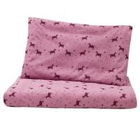 loud + proud Parure de lit pour Enfant en Jersey de Coton Bio 100 x 135 cm, taie d'oreiller 40 x 60 cm, certifié GOTS