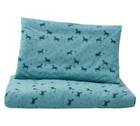 loud + proud Parure de lit pour Enfant en Jersey de Coton Bio 100 x 135 cm, taie d'oreiller 40 x 60 cm, certifié GOTS