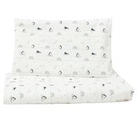 loud + proud Parure de lit pour Enfant en Jersey de Coton Bio 100 x 135 cm, taie d'oreiller 40 x 60 cm, certifié GOTS