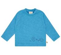 loud + proud Shirt Slub Jersey, Gots Zertifiziert, Bleu Azur, 98-104 Mixte Enfant