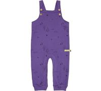 loud + proud Strukturstrick, GOTS Zertifiziert Salopette, Violet, 98 cm-104 cm Fille