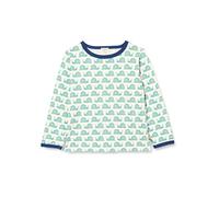 loud + proud T- Shirt à Manches Longues avec Escargot imprimé, certifié Gots, Origan, 122-128 Mixte Enfant