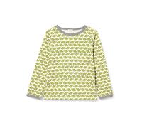 loud + proud T- Shirt à Manches Longues avec imprimé Baleine, certifié Gots, Vert Sapin, 98-104 cm Mixte Enfant