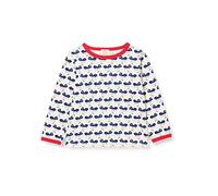 loud + proud T- Shirt à Manches Longues avec imprimé Fourmis, certifié Gots, Bleu Outremer, 98-104 Mixte Enfant