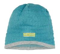loud + proud Tricot certifié Gots Bonnet, Topaze, 86-92 Mixte Enfant