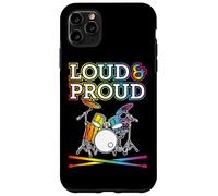 Loud Proud Une Batterie Arc-en-Ciel pour Batteurs Gay LGBT Coque pour iPhone 11 Pro Max