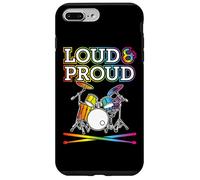 Loud Proud Une Batterie Arc-en-Ciel pour Batteurs Gay LGBT Coque pour iPhone 7 Plus/8 Plus