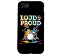 Loud Proud Une Batterie Arc-en-Ciel pour Batteurs Gay LGBT Coque pour iPhone SE (2020) / 7/8