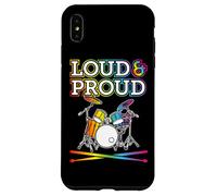 Loud Proud Une Batterie Arc-en-Ciel pour Batteurs Gay LGBT Coque pour iPhone XS Max