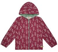 loud + proud Veste d'extérieur pour fille avec motif animal, en coton bio, certifiée GOTS, rot, 134-140