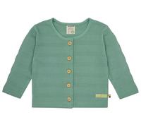 loud + proud Veste jacquard unie pour enfant, unisexe, en coton bio, certifiée GOTS, bambou, 74-80