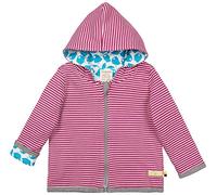 loud + proud Wendejacke Aus Bio Baumwolle, Gots Zertifiziert Blouson, Violet (Orchid Or), 74/80 Mixte bébé