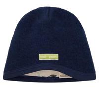 loud + proud Wollfleece, Gots Zertifiziert Bonnet, Bleu Outremer, 52-54 Mixte Enfant