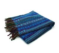 LOUDelephant Couverture châle de méditation tissée à la main, 525, 200cm x 95cm