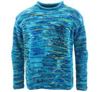 LoudElephant Pull En Laine Tricoté Main Rayures Multicolores Arc-en-ciel