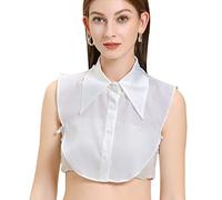 LoudSung Faux col détachable demi-chemise chemisier élégant faux col pour femmes filles, Design-C, 48