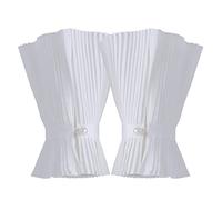 LoudSung Faux Manches Poignets Poignets Floral Ruffle Layered Lace Cuff Amovible Fake Sleeves pour Femmes Filles