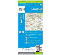 Carte de randonnée IGN Série Bleue n° 1724 - Loudun, Richelieu
