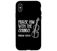 Louez-Le avec Les Cordes Psaume Violoniste Musique chrétienne Coque pour iPhone X/XS