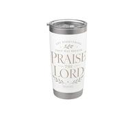 Louez le Seigneur Psaume Foi Chrétienne Culte Gobelet isotherme en acier inoxydable double paroi