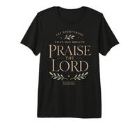 Louez Le Seigneur Psaume Foi Chrétienne Culte T-Shirt Haut de Gamme