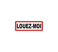 Louez-moi fond blanc (15x5cm) - Sticker/autocollant