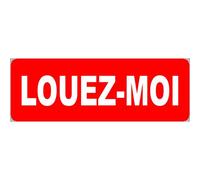 Louez-Moi Fond Rouge (29.5x10.5cm) - Sticker/Autocollant