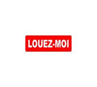 Louez-moi fond rouge (29.5x10.5cm) - Sticker/autocollant