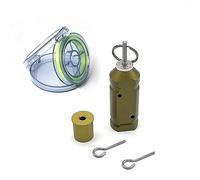 Loufy 1 ensemble de déclencheur d'alarme de camping en plein air, alarme périmètre, couverture à 360°, alarme périmètre trip, facile à utiliser, vert olive