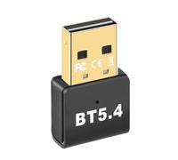 Loufy 1 PCS Adaptateur USB Dongle Bluetooth 5.4 Noir en ABS pour Souris sans, Haut-Parleur, Clavier, Récepteur Audio Bluetooth, Émetteur sans, Pilote Gratuit pour PC