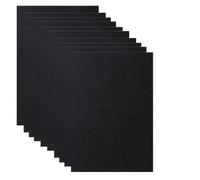 Loufy Couverture de reliure en papier A4 - 21 x 29 cm - Couverture de reliure en cuir noir