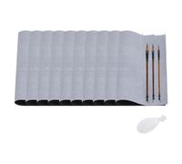 Loufy Ensemble de 14 pièces de calligraphie chinoise, 43,2 x 33 cm, papier magique réutilisable, pinceau de calligraphie vierge, sans encre, facile à utiliser, fabrication soignée