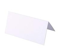 Loufy Lot de 100 marque-places vierges - Plusieurs couleurs - Blanc - Pour fête, mariage