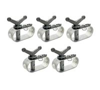 Loufy Lot de 5 mini tendeurs de treuil en métal torsadé à la main pour ferme, finition fine et durable