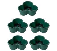 Loufy Lot de 5 pots de fleurs verticaux empilables pour fraises, fleurs, légumes, pots de fleurs tridimensionnels (vert)