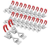 Loufy Verrou à bascule réglable en 36 pièces, verrou de traction 4001, verrou de porte robuste, verrou de porte en métal, loquet robuste, matériel, facile à utiliser