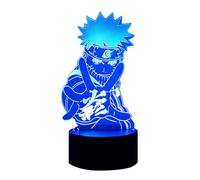 LOUHH Lampe Naruto, Veilleuse Naruto- Lampe Naruto LED Smart Remote Control Naruto Lampe 16 Couleurs NoëL Naruto Cadeau Chambre D'Enfant DéCoration