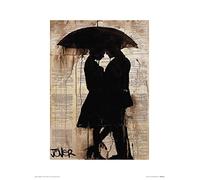 Loui Jover (Rain Lovers 30 x 40 cm Toile Imprimée