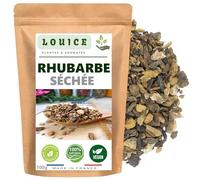 LOUICE Rhubarbe Séchée en Morceaux 100g - Infusion Compote Chutney | Rhubarbe séchée en morceaux, 100 g, sachet refermable