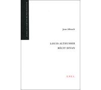 Louis althusser recit divan - Jean Allouch - Epel Eds - broché - Essai