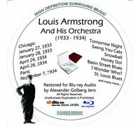 Louis Armstrong (1933-34) And His Orchestra Restauré pour Blu-ray Audio