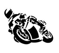 Louis Autocollant "moto" Dimension: 16x12cm, pièce, noir