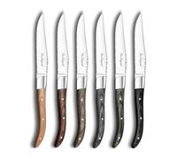 Louis - Coffret 6 couteaux steak 6 bois pakka mixés