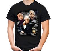 Louis de Funes T-Shirt Homme Vintage Balduin Fantomas Retro Cult, Impression noire : multicolore, XXL